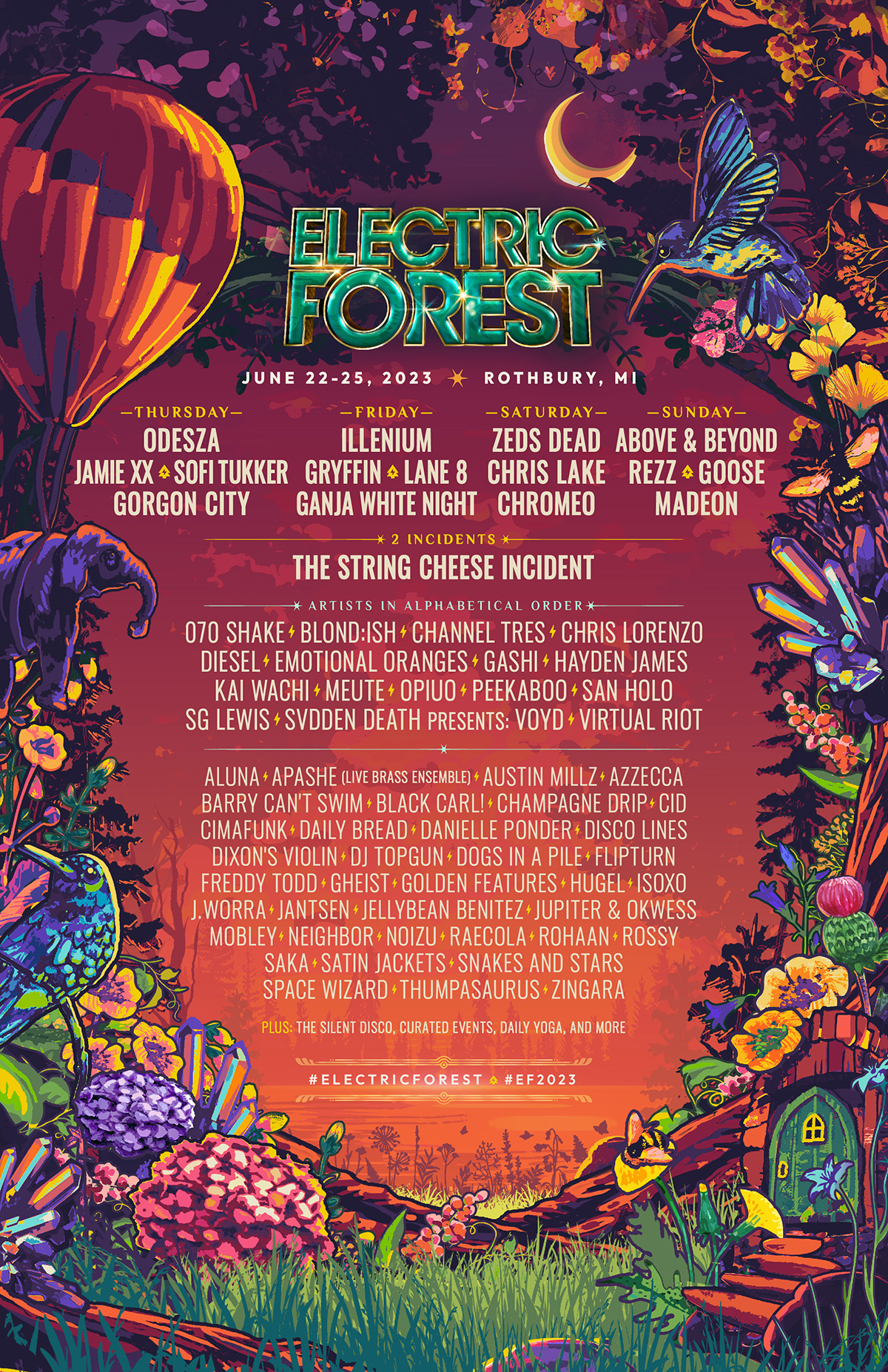 Electric Forest 2025 Lineup