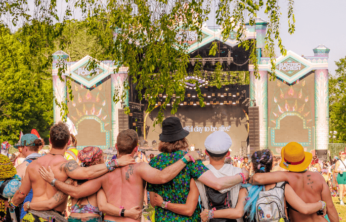 attendees enjoying the show together